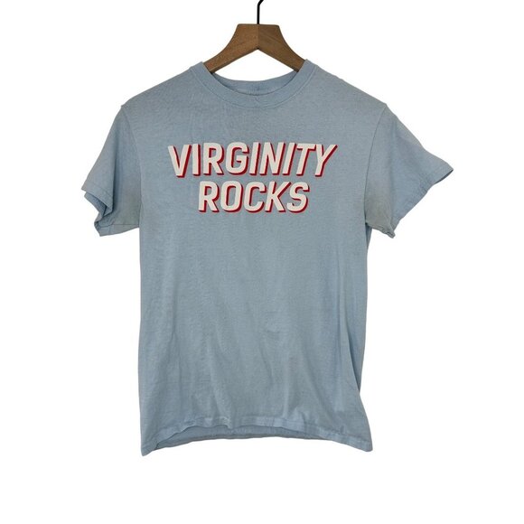 Danny Duncan Tshirt Unisex Small Blue Virginity Rocks Graphic - Picture 1 of 8